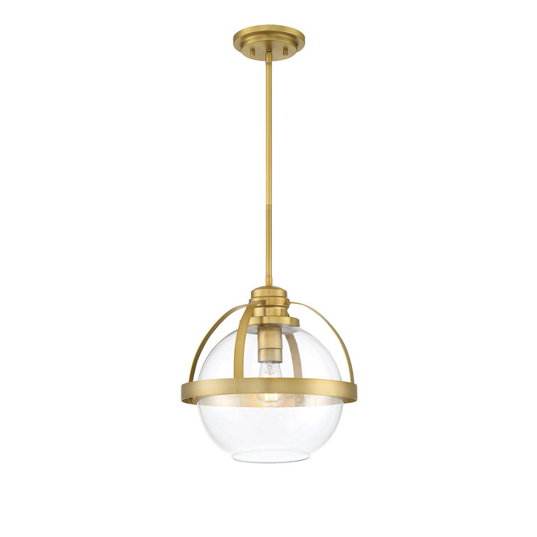 Willem Single Light Glass Dimmable Pendant