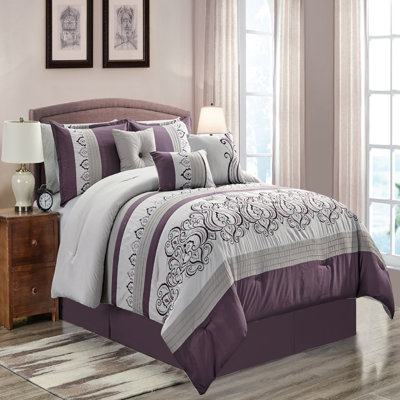 Polyester Ring Stitch Paisley Comforter