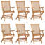 Mobilier de jardin en bois massif avec chaises en bois de teck massif-681771788