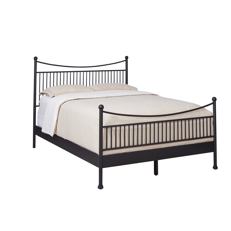 Gresia - Complete Bed - King - Matte Black Finish, King