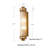 Sharima Ribbed Glass Rod Cylindrical Wall Light, 2 Heads Wall Lamp Wall Sconce-1159830124