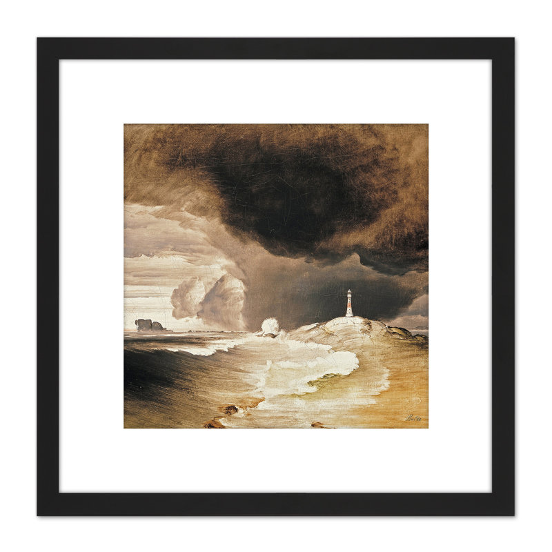 Lighthouse On The Norwegian Coast by Peder Balke - Single Picture Frame Painting