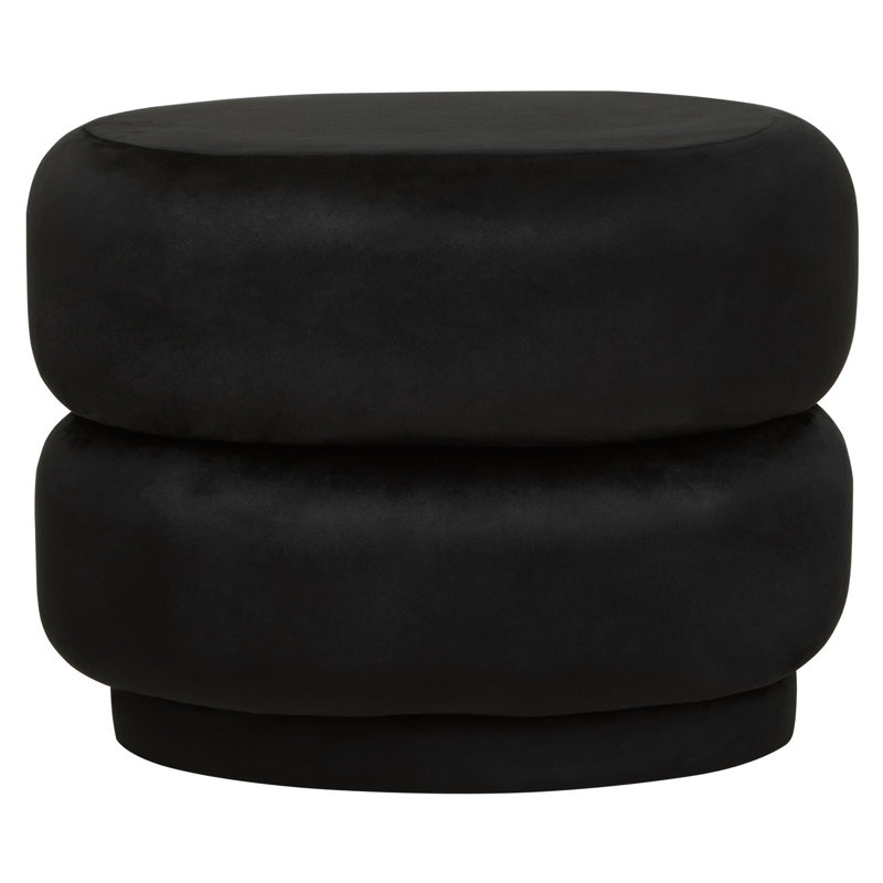 Manufactured Wood Accent Stool, Black