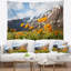 Tapisserie montagne avec fleurs-28486730