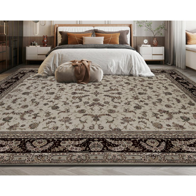 Tapis rectangulaire noué à la main