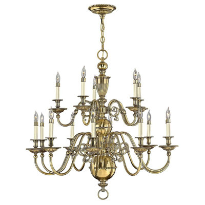 Baddesley 15 - Light Candle Style Chandelier