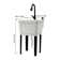 18.89'' L x 19.68'' W Freestanding Laundry Sink with Faucet
