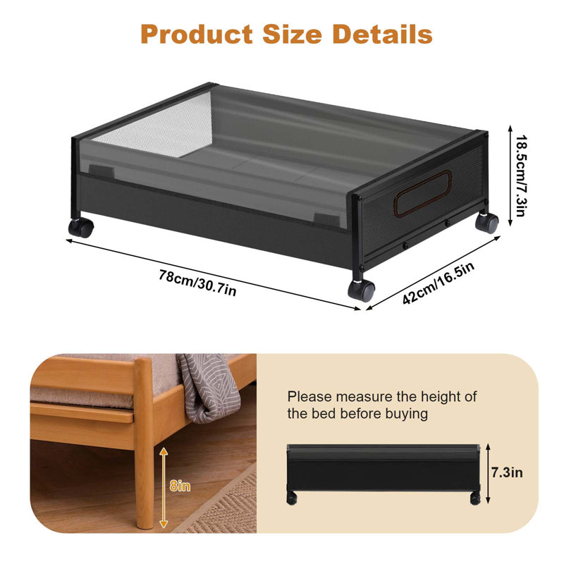 Blue Elephant Polyethylene Plastic Underbed Storage