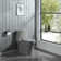 1.1/1.6 GPF Dual-Flush Elongated One-Piece Toilet with 17.32 in. Comfort Seat Height, Ceramic Glazed Surface(Soft Close Seat Included), 3 Colours Option