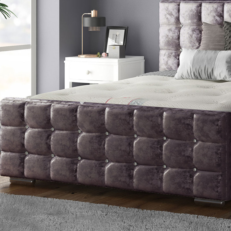 Owsley Upholstered Bed, Amethyst, Double (4'6)