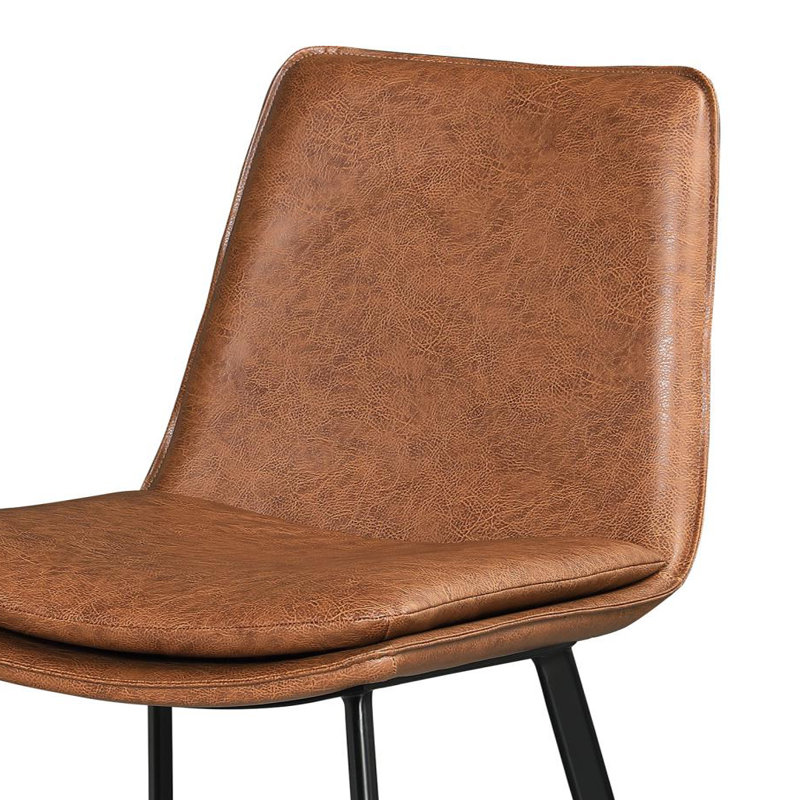 Chaise d'appoint en brun de style tiennee