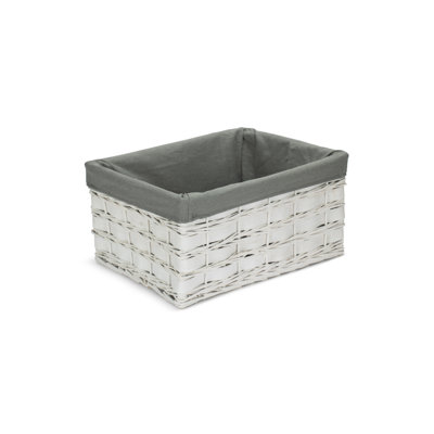 Wicker Lined Scandi Style Storage Basket