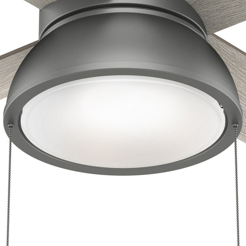 Loki Matte Silver 52" Ceiling Fan with LED Light Kit