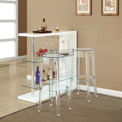 Stool Backless 26" by Everly Quinn