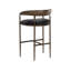Upholstered Stool with Metal Frame-1745634575-1745634568