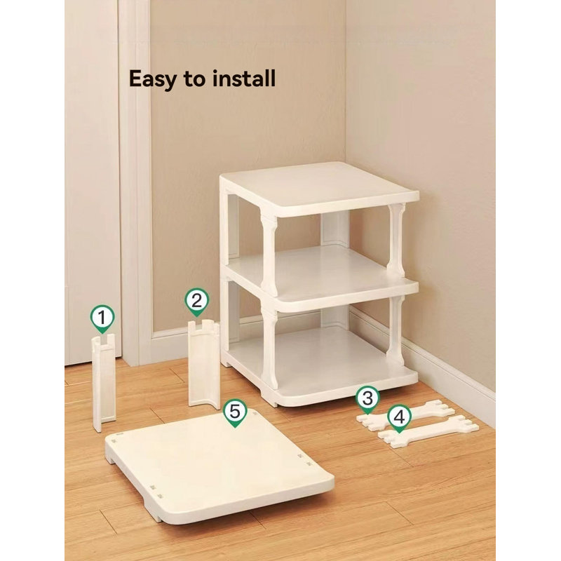 Range-chaussures pliable - aucune installation requise, étagère à chaussures robuste et spacieuse