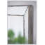 Miroir d'appoint 18 po x 18 po à finition argent vieilli, miroir mural de style traditionnel pour salon, entrée, bureau, chambre à coucher, couloir