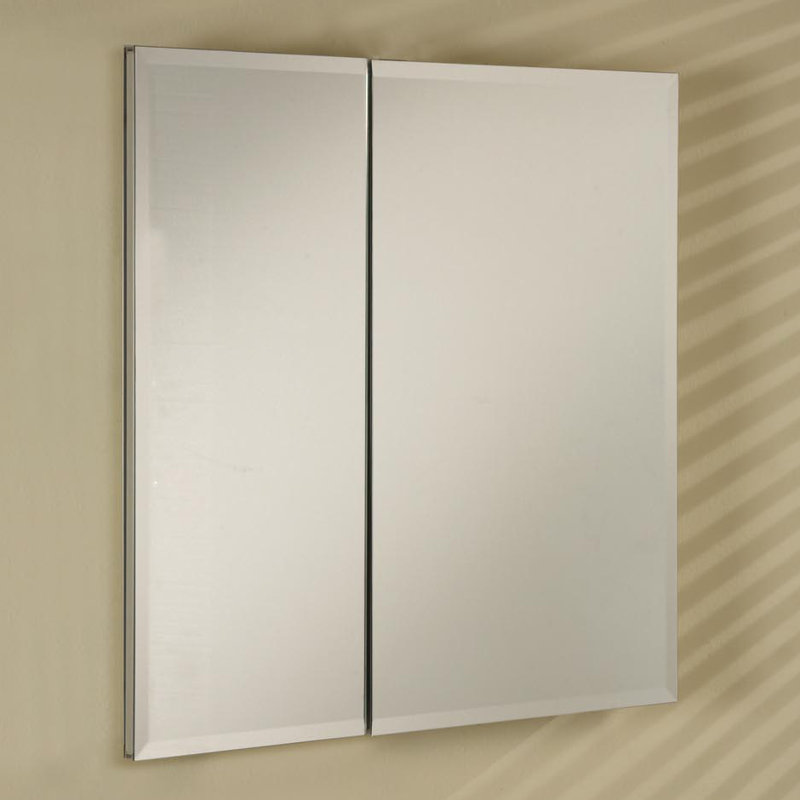 Armoire à pharmacie encastrée sans cadre avec tablettes réglables Twitty, 31 po x 21 po, Poli