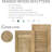 Americraft Two Equal Louver Shutters (Per Pair)-80846437-80846503-80846455