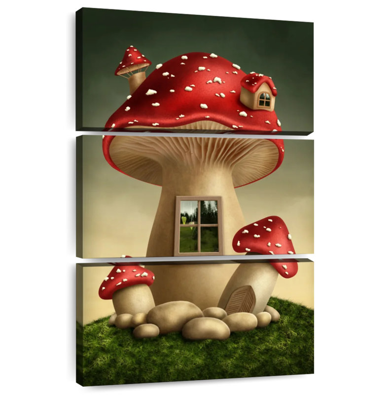 Maison de champignon Ashelle Fantasy, H 38 po x l 24 po
