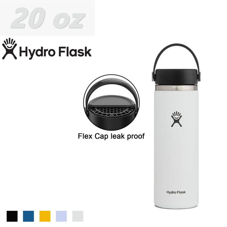 Hydro Flask Water Bottle - 20 oz Small Portable Flex Cap Leak Proof -Vacuum Insulated Peaceful Valley Color: Light Blue