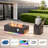 42" Propane Gas Fire Pit Table 50,000 Btu With Rgb Light And Tank Storage Table-1016980343