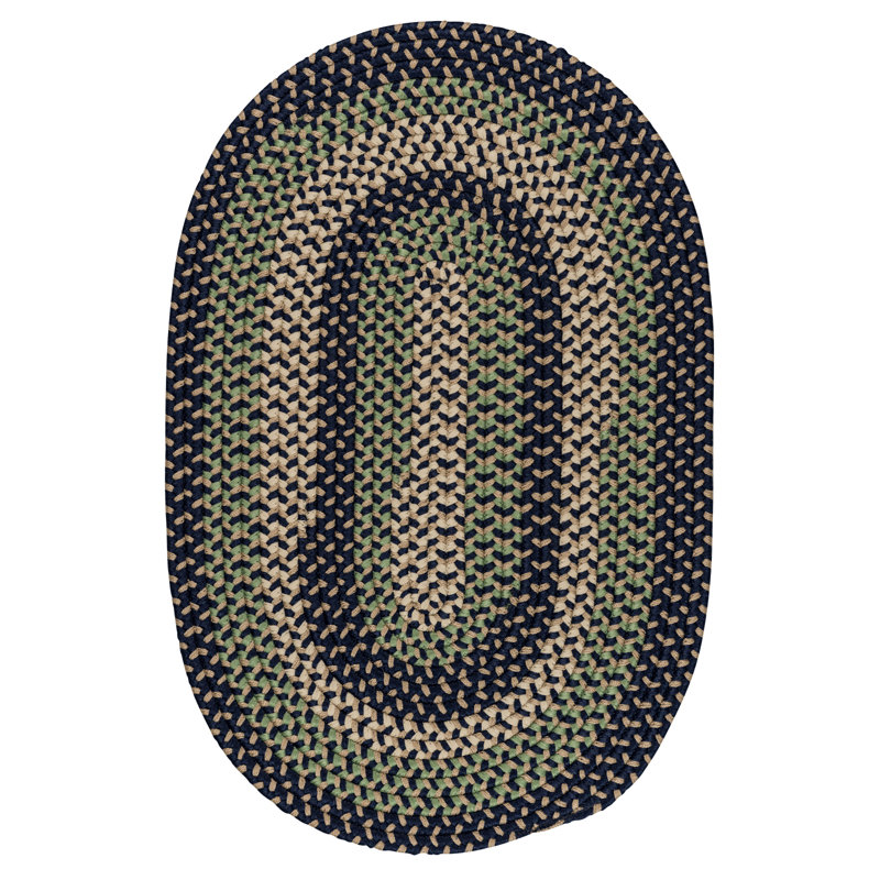 Tallassee Bluestone Indoor/Outdoor Area Rug, Oval 5' x 7'