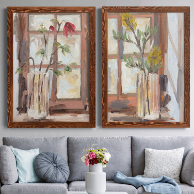 «By the Window I», ensemble de 2 reproductions d'art sur toiles