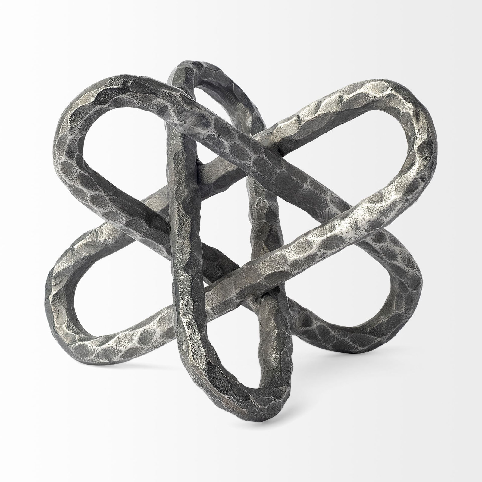 Folie Sculpture, 10" H x 10" W x 10" D, Gray