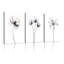 3 Pcs Minimalist Floral Wall Art Framed Black Lily Flower Canvas Print Botanical Aesthetics Art Posters For Home Kitchen Living Room Bedroom Wall Decor