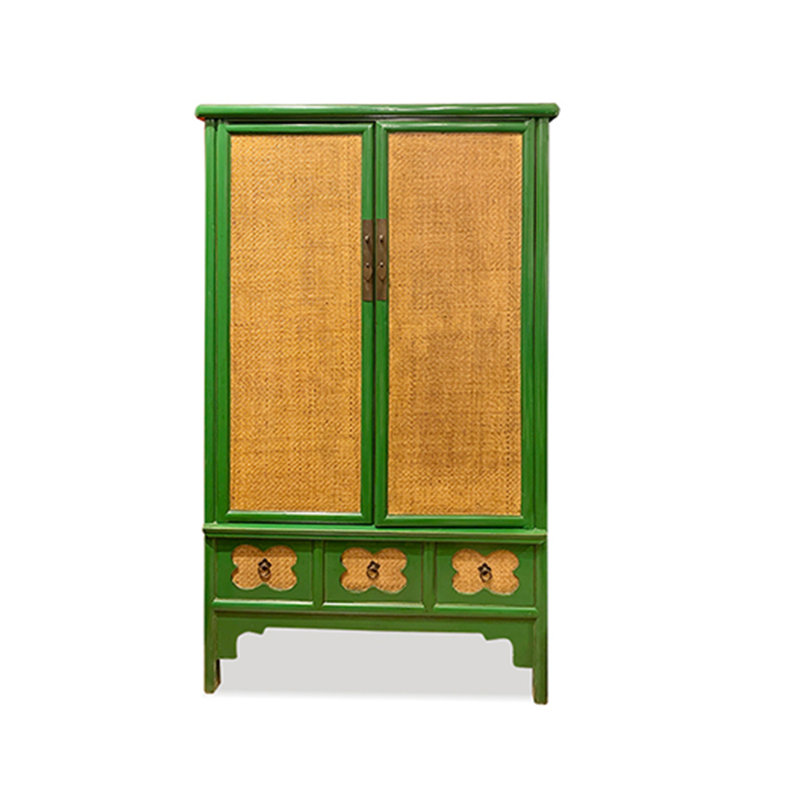 Armoire haute en rotin