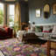 Clarke & Clarke Floral Digitally Printed 76cm X 150cm Area Rug-372059270-372059269