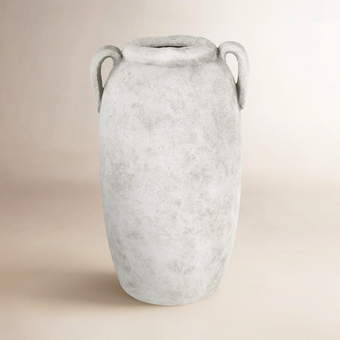 Daffodil Cole And Ceramic Antique Style Textured Vase With Handles Birch Lane™ 
