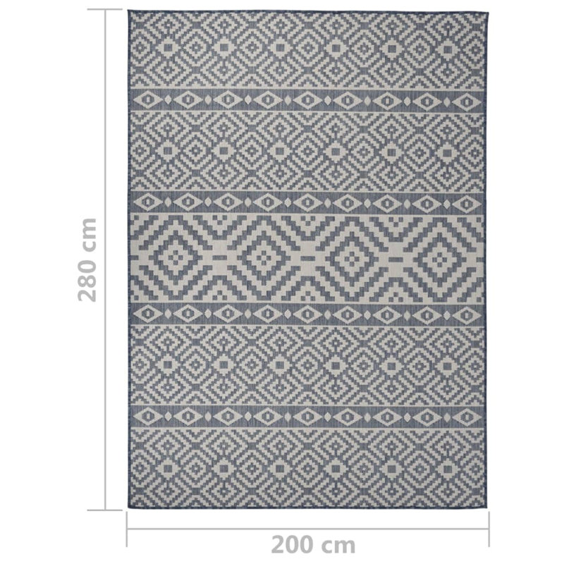 Battles Rectangle Striped Hand Woven Indoor / Outdoor Area Rug, Rectangle 200 x 280cm