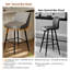 Bar Stool Upholstered Counter Height Bar Stool With Lion Knocker Breakfast Swivel Bar Chair For Kitchen Island-1596031136-1607960592