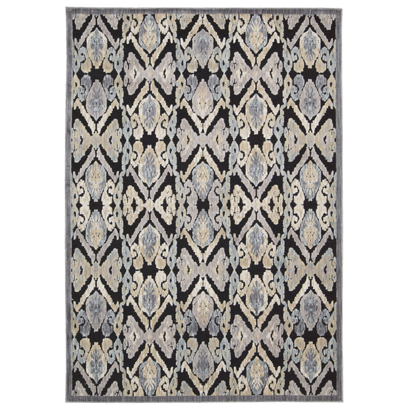 Genowefa Ikat Indoor Rug, Rectangle 7'9" x 9'9"