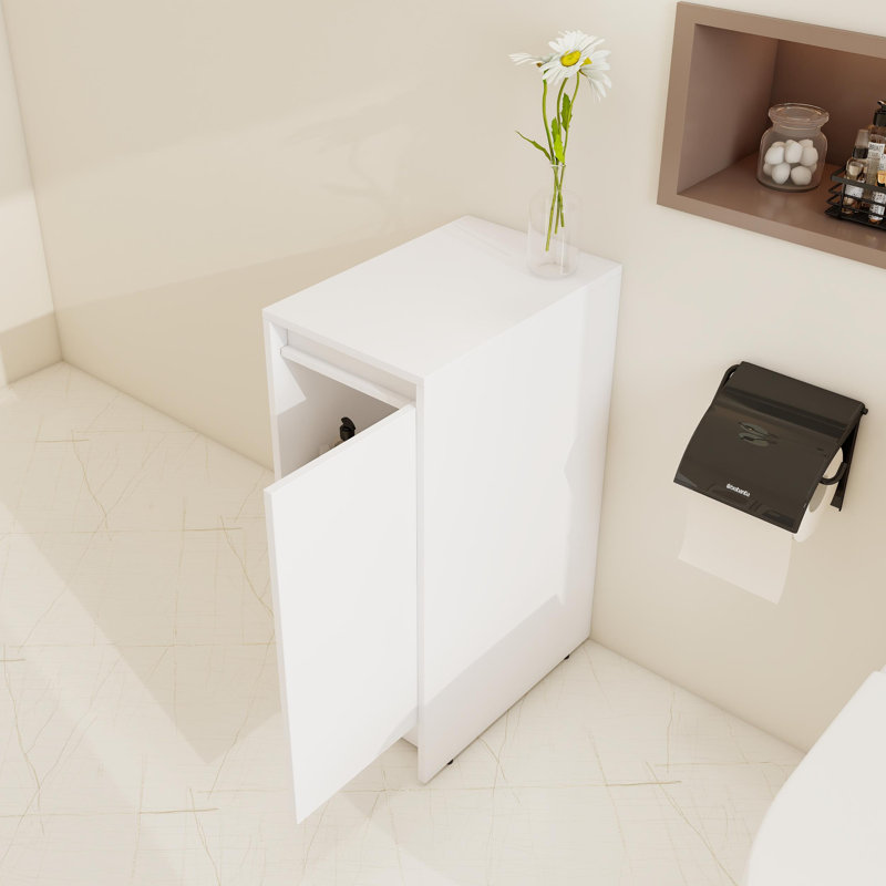 12" Freestanding Single Bathroom Storage Cabinet