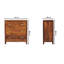Solid Wood 75 cm W Chest of 3 Drawers