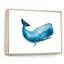 Baleine bleue sur fond blanc I - Peinture sur toile-67382641-67382643