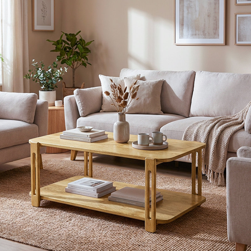 Ashlynn Mango Wood Coffee Table – Entryway Table, Sofa Table, Accent Furniture for Living Room, Hallway, Bedroom