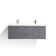 Leffler 84'' Double Bathroom Vanity with Plastic Top