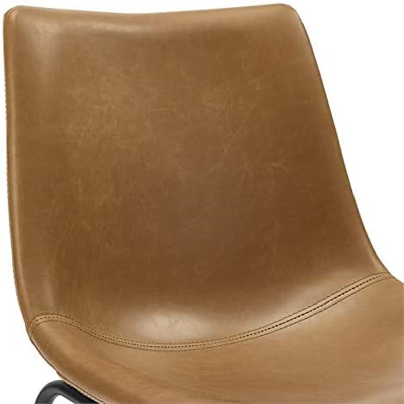 Leather Counter Stool, Tan