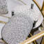 Sparkles Home Strass | Rhinestone Stainless Steel Coaster Set with Holder | 4-Piece Glam Tableware