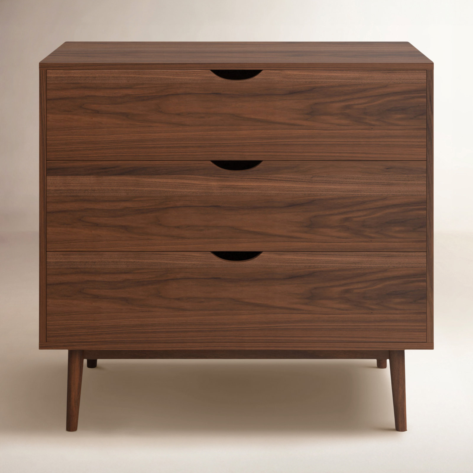 Indra 3 - Drawer Dresser, Walnut