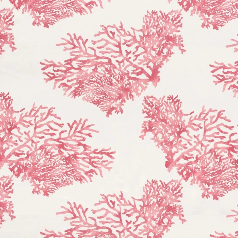 Tissu grande barrière de corail, Rose