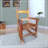 Cateluta Solid Wood Rocking Adirondack Chair Sturdy slatted back rest for comfort and safety Constructed of solid hardwood-2111211004