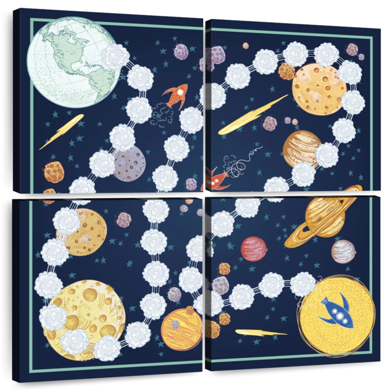 Senne Outer Space Game Board, 38" H x 38" W