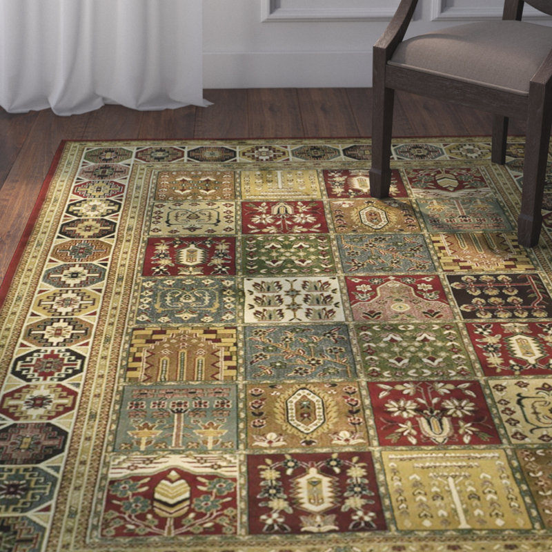 Tapis en viscose Randalholme, Forme rectangulaire : 2 pi 3 po x 3 pi 6 po