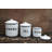 Metal Coffee, Tea & Sugar Jar Sets - Set of 3-1071554086