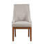 Chaise d'appoint rembourrée (ensemble de 2)